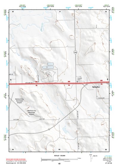 47103NE Page 43 Watford City Topo Preview 1