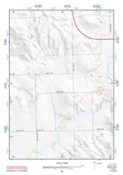 47103NE Page 52 Watford City Topo Preview 1