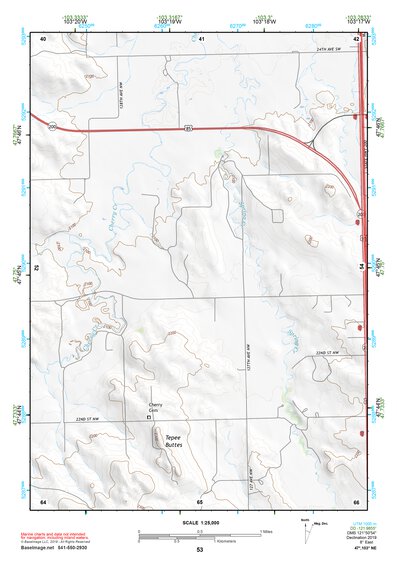 47103NE Page 53 Watford City Topo Preview 1