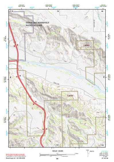 47103NE Page 91 Watford City Topo Preview 1