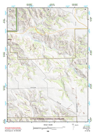 47103NE Page 100 Watford City Topo Preview 1