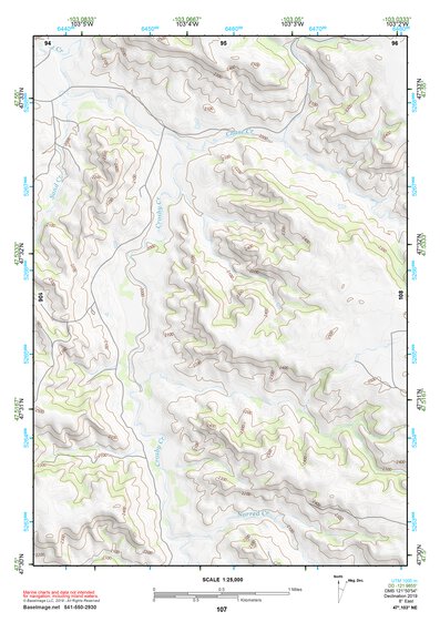 47103NE Page 107 Watford City Topo Preview 1