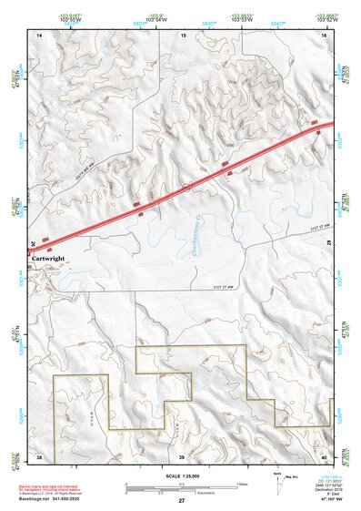 47103NW Page 27 Watford City Topo Preview 1