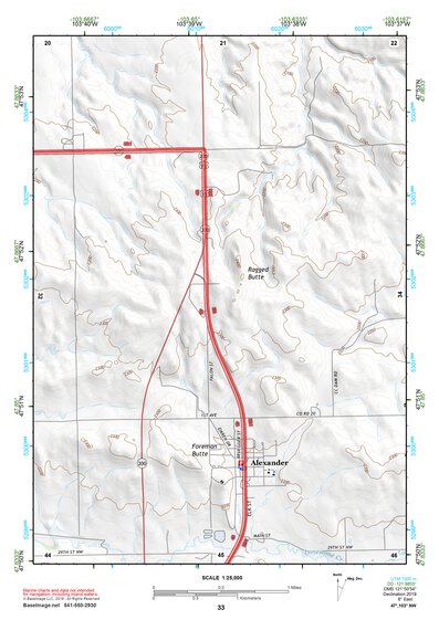 47103NW Page 33 Watford City Topo Preview 1