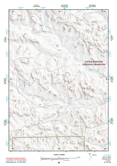 47103NW Page 92 Watford City Topo Preview 1