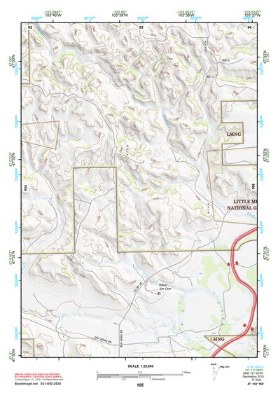 47103NW Page 105 Watford City Topo Preview 1