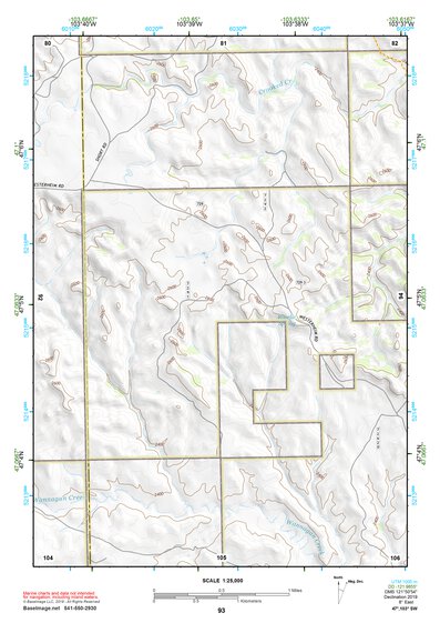 47103SW Page 93 Grassy Butte Topo Preview 1