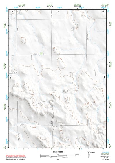 47103SW Page 99 Grassy Butte Topo Preview 1