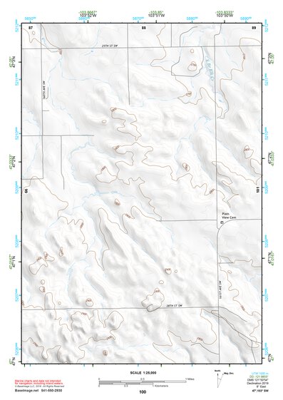 47103SW Page 100 Grassy Butte Topo Preview 1