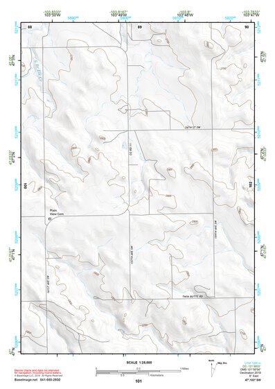 47103SW Page 101 Grassy Butte Topo Preview 1