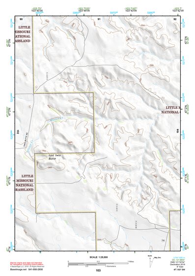 47103SW Page 103 Grassy Butte Topo Preview 1