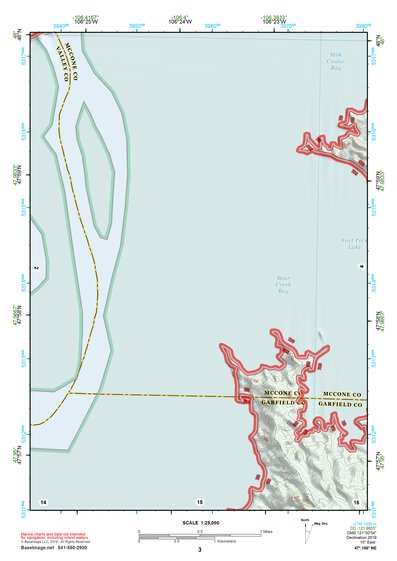47106NE Page 3 Fort Peck Lake East Topo Preview 1