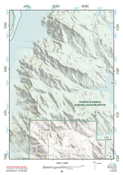 47106NE Page 25 Fort Peck Lake East Topo Preview 1