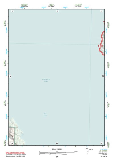47106NE Page 27 Fort Peck Lake East Topo Preview 1
