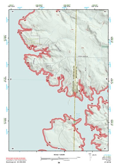 47106NE Page 54 Fort Peck Lake East Topo Preview 1