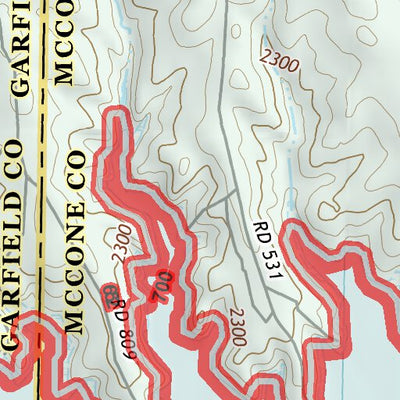 47106NE Page 54 Fort Peck Lake East Topo Preview 3