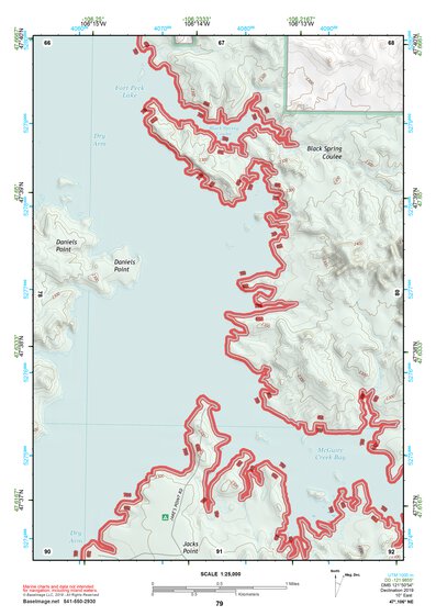 47106NE Page 79 Fort Peck Lake East Topo Preview 1