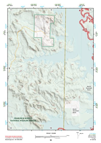 47106NE Page 90 Fort Peck Lake East Topo Preview 1