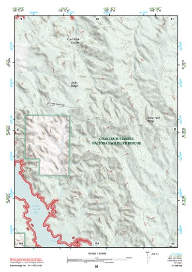 47106NE Page 92 Fort Peck Lake East Topo Preview 1