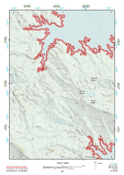 47106NW Page 21 Fort Peck Lake East Topo Preview 1