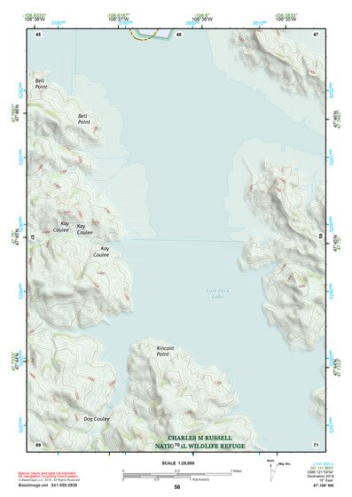 47106NW Page 58 Fort Peck Lake East Topo Preview 1