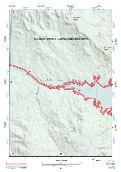47107NE Page 60 Fort Peck Lake West Topo Preview 1