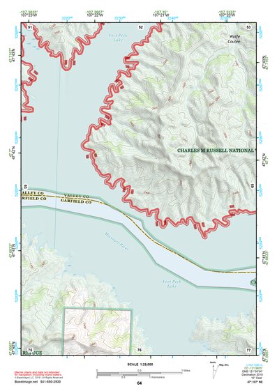 47107NE Page 64 Fort Peck Lake West Topo Preview 1