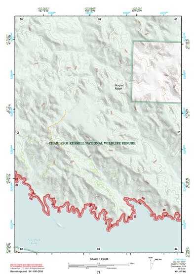 47107NE Page 71 Fort Peck Lake West Topo Preview 1
