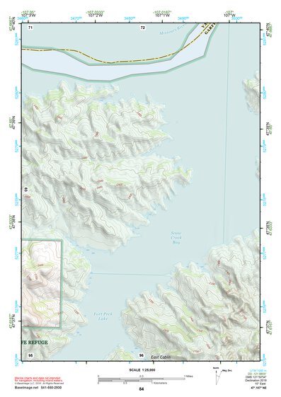 47107NE Page 84 Fort Peck Lake West Topo Preview 1
