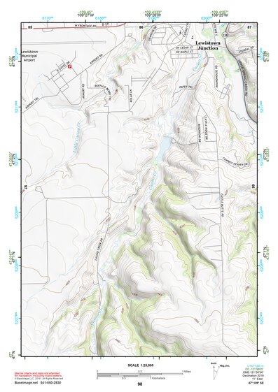 47109SE Page 98 Lewistown Topo Preview 1