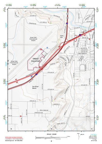 47111SE Page 4 Great Falls South Topo Preview 1