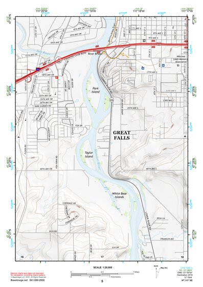47111SE Page 5 Great Falls South Topo Preview 1