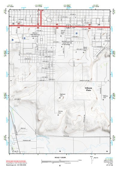 47111SE Page 6 Great Falls South Topo Preview 1