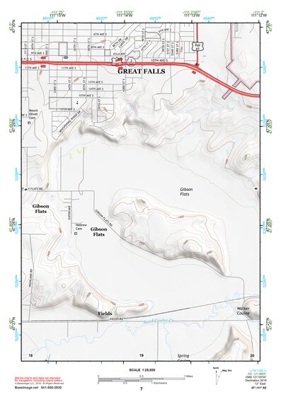 47111SE Page 7 Great Falls South Topo Preview 1