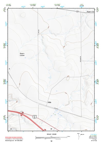 47111SE Page 12 Great Falls South Topo Preview 1