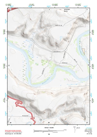 47111SE Page 14 Great Falls South Topo Preview 1