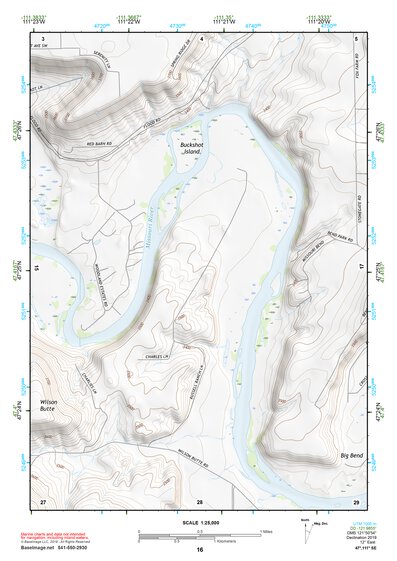 47111SE Page 16 Great Falls South Topo Preview 1