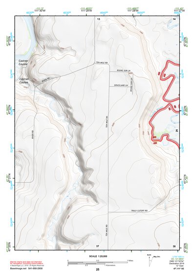 47111SE Page 25 Great Falls South Topo Preview 1