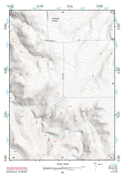 47111SE Page 34 Great Falls South Topo Preview 1