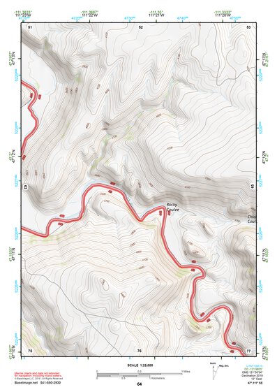 47111SE Page 64 Great Falls South Topo Preview 1