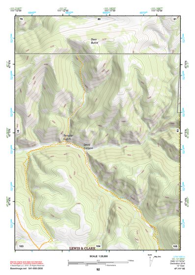 47111SE Page 92 Great Falls South Topo Preview 1