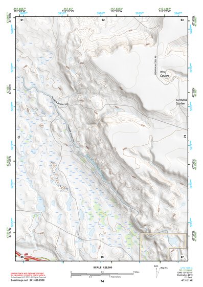 47112NE Page 74 Choteau Topo Preview 1