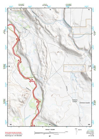 47112NE Page 87 Choteau Topo Preview 1