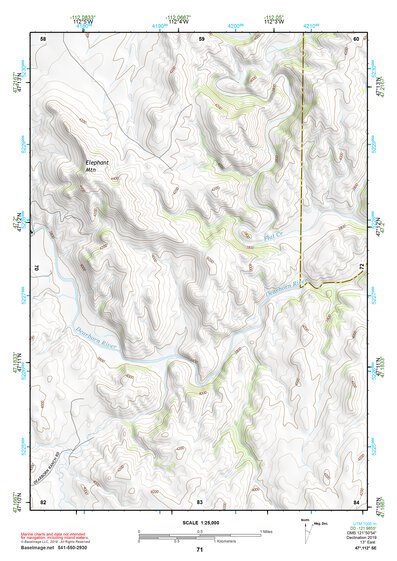 47112SE Page 71 Dearborn River Topo Preview 1