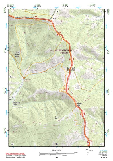 47112SE Page 74 Dearborn River Topo Preview 1