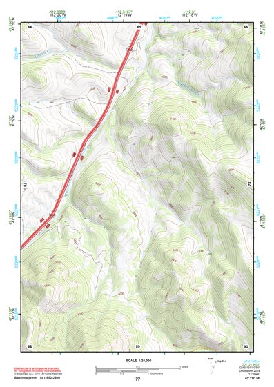 47112SE Page 77 Dearborn River Topo Preview 1