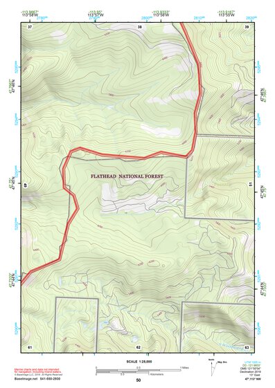 47113NW Page 50 Swan Peak Topo Preview 1