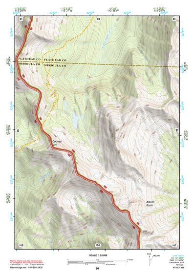 47113NW Page 94 Swan Peak Topo Preview 1