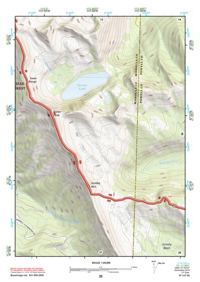 47113SE Page 25 Seeley Lake Topo Preview 1