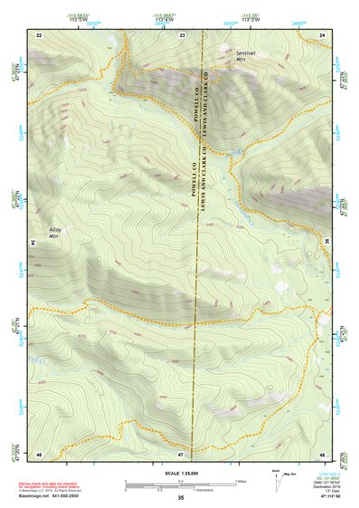 47113SE Page 35 Seeley Lake Topo Preview 1